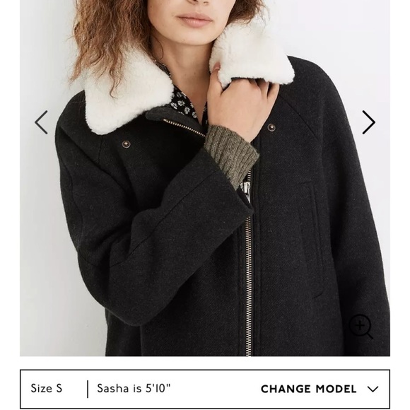 Madewell Eldridge Zip Coat Insuluxe Fabric MA312 - Picture 4 of 6